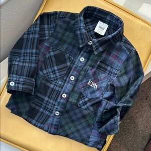 Kith Kids Combo Plaid Flannel Shirt (Multi)